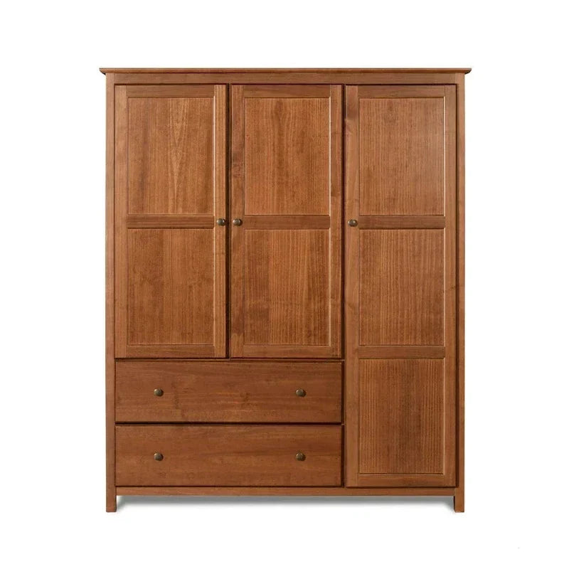 Grain Wood Furniture Shaker Wood 3-door Armoire - 60x72x22