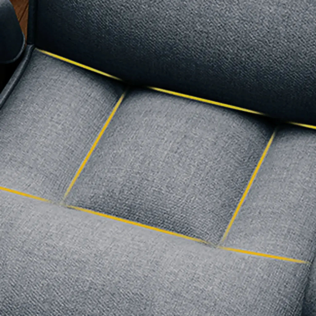 Modern Grey Upholstered 4-Leg Office Chair