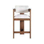 Meridian Furniture,Sacha Linen Textured Fabric Stool