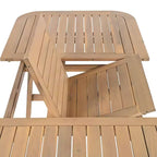 Ensemble de salle à manger d'extérieur Christopher Knight Home Olcott 7 pièces en bois d'acacia avec table extensible et fauteuils en corde tressée
