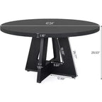 47 Inch Round Dining Table for 4 people