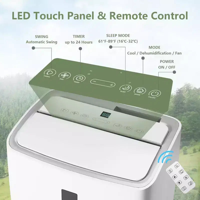 12000BTU Portable Air Conditioners for Bedroom up to 550 Sq Ft