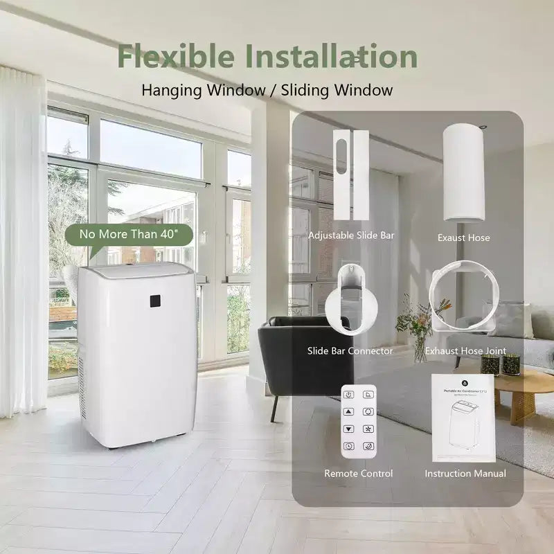12000BTU Portable Air Conditioners for Bedroom up to 550 Sq Ft