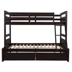 Whisen Twin over Full Bunk Bed with 2-Storage Drawers