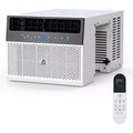 U-Shaped 8,000 BTU Window Air Conditioner  Ultra Quiet  Energy Efficient  Adjustable Depth  Remote Control  Washable Filter