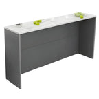 Living Room White Rectangular Wood Long Bar Table