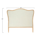 Oak & Linen Headboard