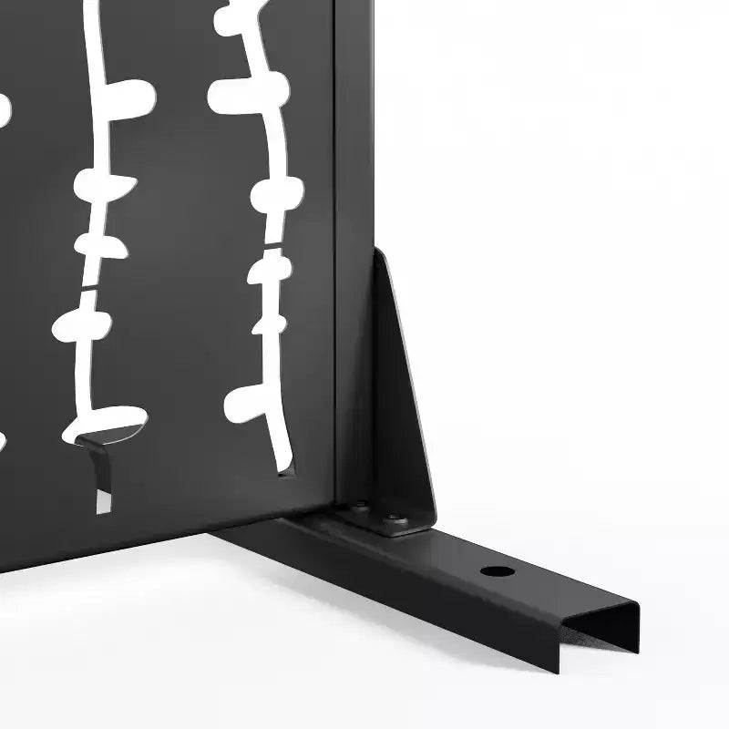 David Black Galvanized Steel Screen 183x120x40cm