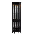 Essex Corner Curio Cabinet - Black - SEI