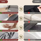 Folding Sofa Bed Chair with Pillow  Convertible Futon with Memory Foam & Removable Linen Cover for Lounge or Guest Room