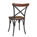 Chaises de salle à manger Linon à dossier croisé (lot de 2)