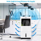 Costway Evaporative Portable Air Cooler Fan & Humidifier with Remote Control 7.5 Timer