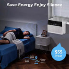ZAFRO 12,000 BTU Window Air Conditioners Cools up to 550 Sq. Ft, U-Shaped Air Condtioner Window Unit with 6 Modes 24H Timer,