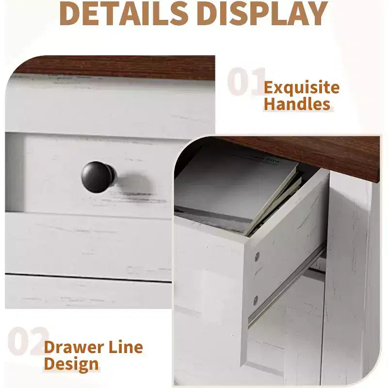55-75 Gallon Aquarium Stand with Power Outlet, Storage Cabinets and Adjustable Shelves