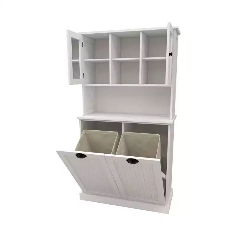 Mobiletto da bagno con cesto portabiancheria, mobile portabiancheria a scomparsa, mobiletto indipendente per la dispensa della cucina per bagno e soggiorno