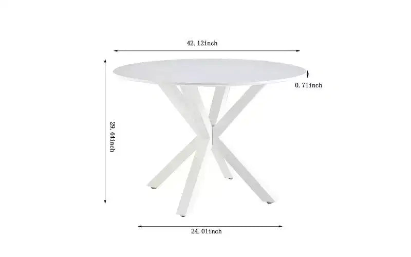 Tavolo a piedistallo elegante: design anni '50, gambe incrociate, MDF - uso sala da pranzo o tavolino da caffè