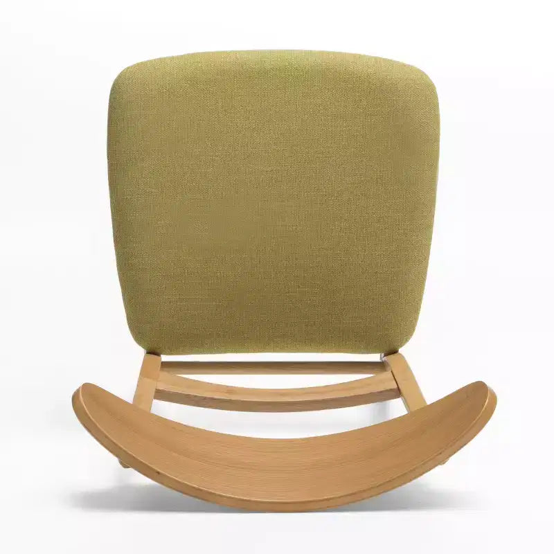 Sedie da pranzo Isador in tessuto imbottito con struttura in legno, stile moderno di metà secolo (Set di 2)