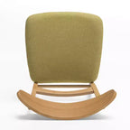 Sedie da pranzo Isador in tessuto imbottito con struttura in legno, stile moderno di metà secolo (Set di 2)