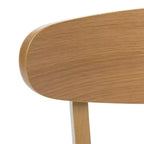 Sedie da pranzo Isador in tessuto imbottito con struttura in legno, stile moderno di metà secolo (Set di 2)