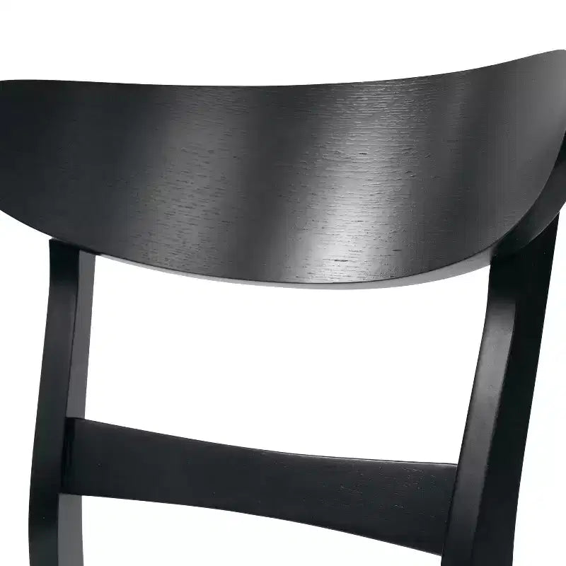 Sedie da pranzo Isador in tessuto imbottito con struttura in legno, stile moderno di metà secolo (Set di 2)