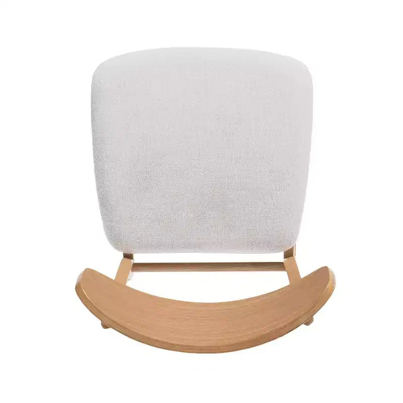 Sedie da pranzo Isador in tessuto imbottito con struttura in legno, stile moderno di metà secolo (Set di 2)