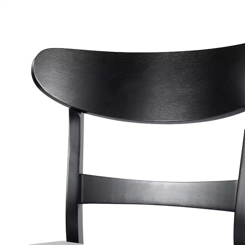 Sedie da pranzo Isador in tessuto imbottito con struttura in legno, stile moderno di metà secolo (Set di 2)
