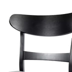 Sedie da pranzo Isador in tessuto imbottito con struttura in legno, stile moderno di metà secolo (Set di 2)