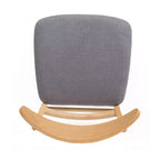 Sedie da pranzo Isador in tessuto imbottito con struttura in legno, stile moderno di metà secolo (Set di 2)