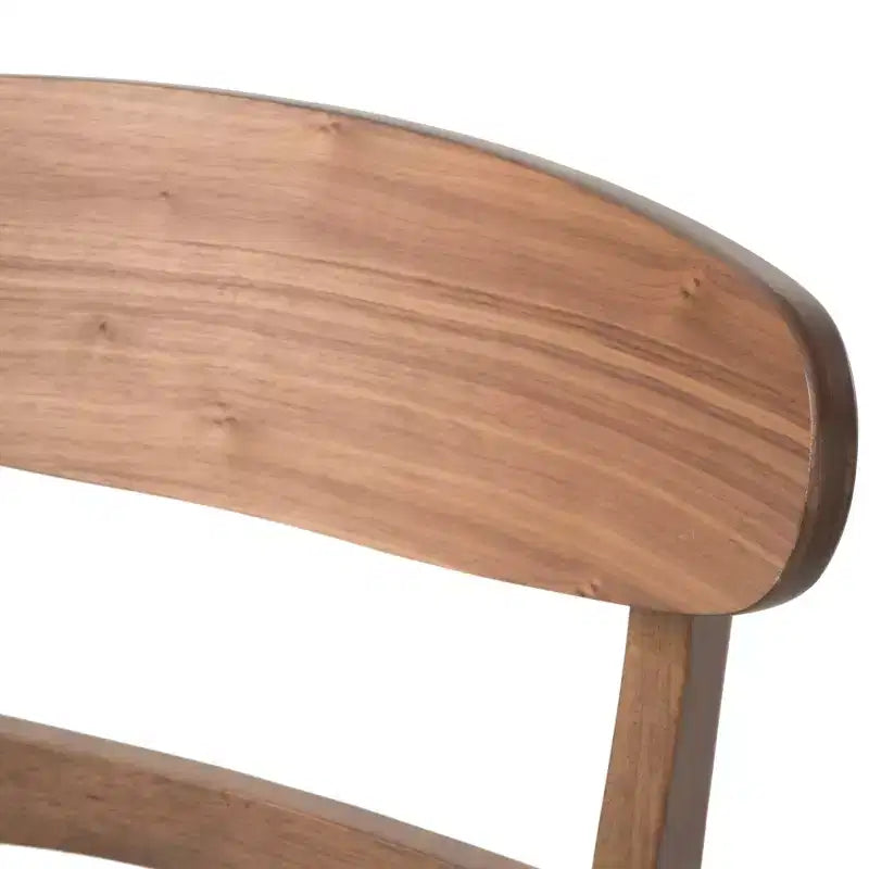 Sedie da pranzo Isador in tessuto imbottito con struttura in legno, stile moderno di metà secolo (Set di 2)
