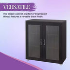 Mobile contenitore 2 ante, credenza a buffet, mobile contenitore da pavimento per cucina, sala da pranzo, soggiorno, ingresso