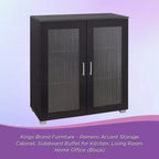 Mobile contenitore 2 ante, credenza a buffet, mobile contenitore da pavimento per cucina, sala da pranzo, soggiorno, ingresso