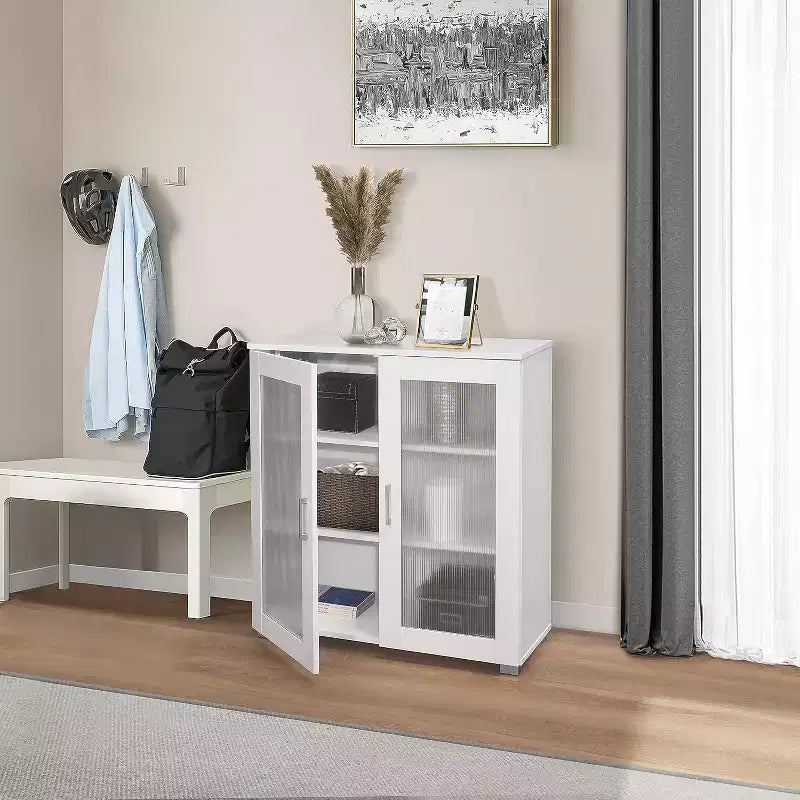 Mobile contenitore 2 ante, credenza a buffet, mobile contenitore da pavimento per cucina, sala da pranzo, soggiorno, ingresso