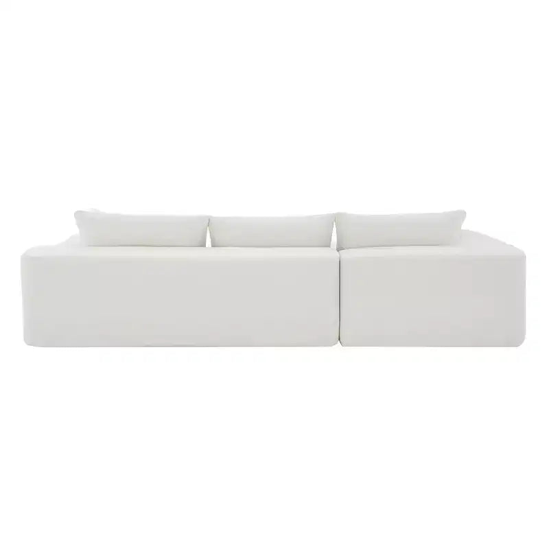 Divano componibile moderno di grandi dimensioni, divano di lusso a L con chaise longue e 2 cuscini