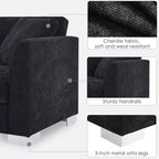 Divano componibile moderno di grandi dimensioni, divano di lusso a L con chaise longue e 2 cuscini