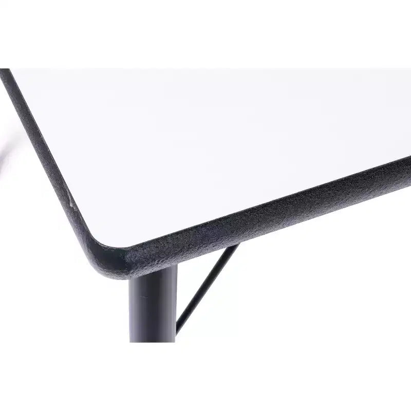 Tavolo e sedie per attività Set tavolo con bordo spruzzato nero 24x48 con gambe regolabili e 4 sedie blu da 12 pollici per aula