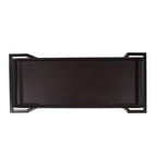 Carrello da bar Harrison Industrial con ruote in legno finto e ferro
