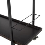 Carrello da bar Harrison Industrial con ruote in legno finto e ferro