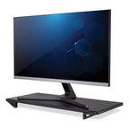 Supporto rialzo monitor, per monitor da 32", 24 x 11 x 2 - 3", nero, supporta 13,6 kg