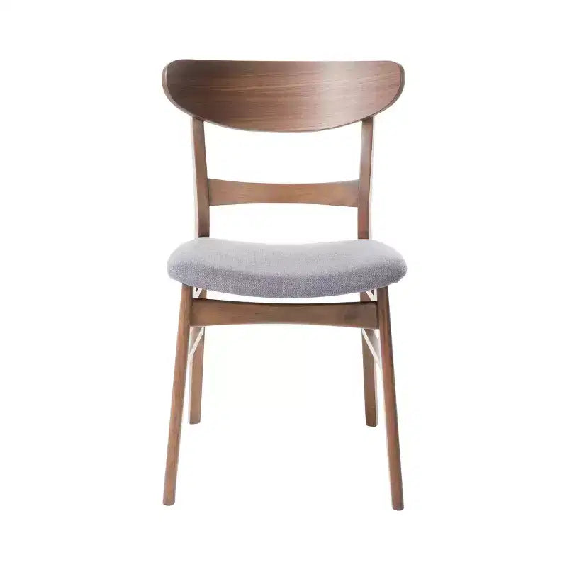 Set da pranzo da 7 pezzi Amesbury in legno e tessuto
