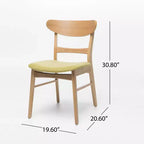 Set da pranzo da 7 pezzi Amesbury in legno e tessuto