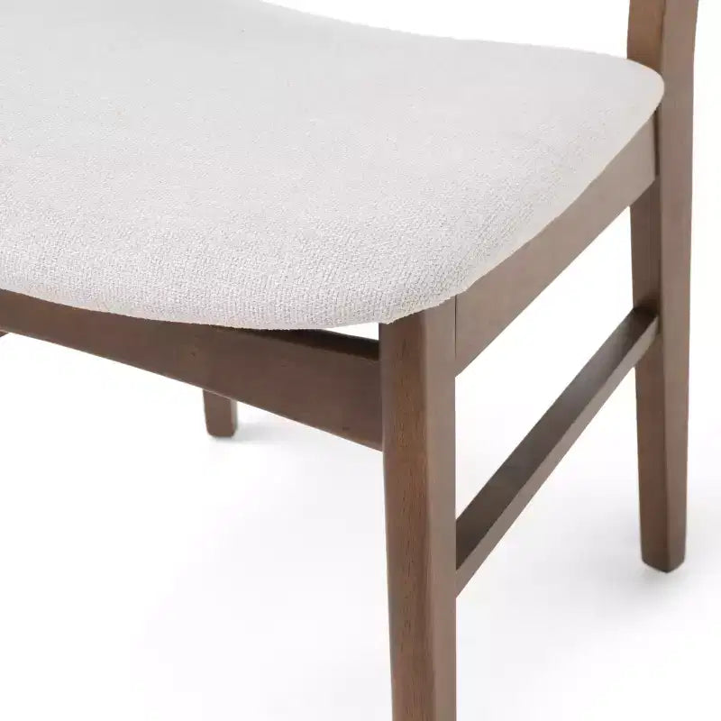 Set da pranzo da 7 pezzi Amesbury in legno e tessuto