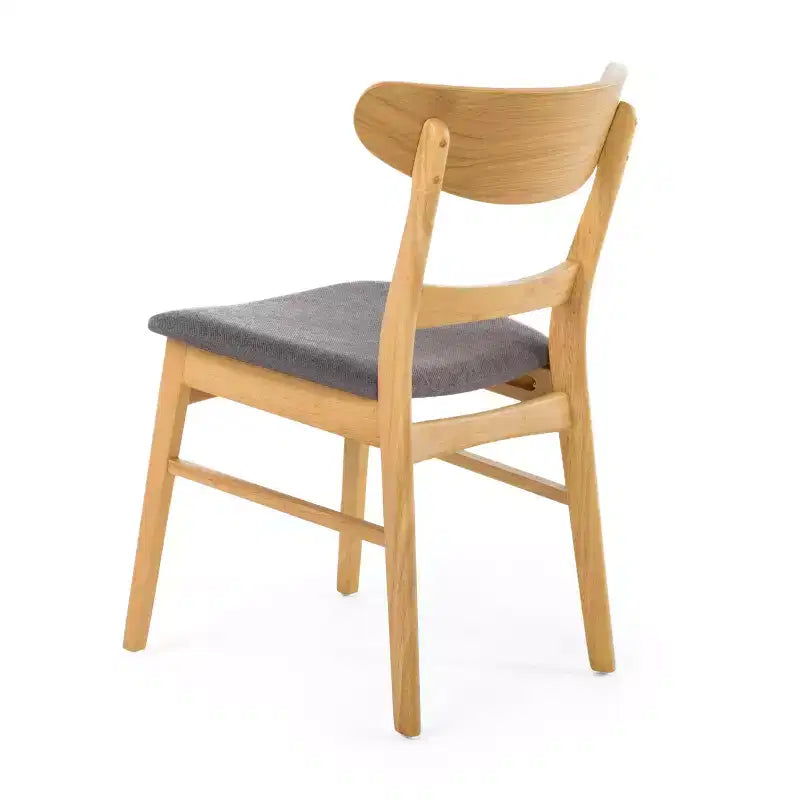 Set da pranzo da 7 pezzi Amesbury in legno e tessuto
