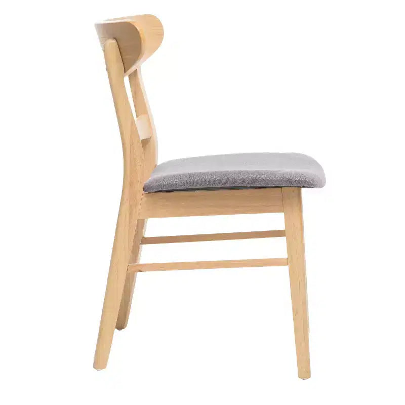 Set da pranzo da 7 pezzi Amesbury in legno e tessuto