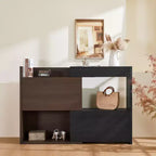 Scarpiera angolare estensibile e girevole, mobile contenitore da 82,5 cm a 149,3 cm con cassetto per ingresso corridoio