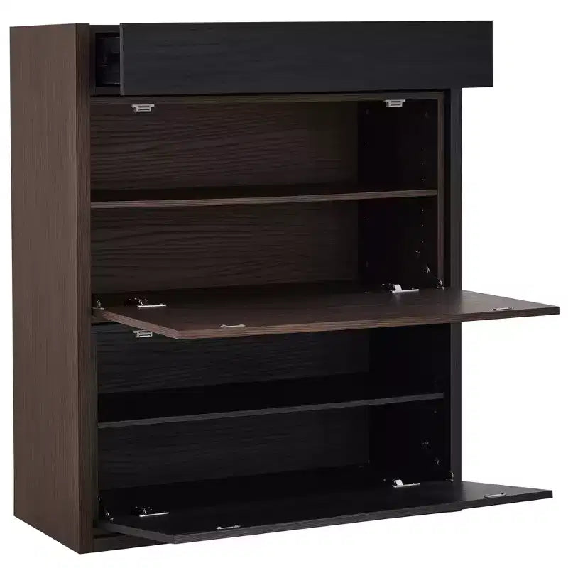 Scarpiera angolare estensibile e girevole, mobile contenitore da 82,5 cm a 149,3 cm con cassetto per ingresso corridoio