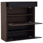 Scarpiera angolare estensibile e girevole, mobile contenitore da 82,5 cm a 149,3 cm con cassetto per ingresso corridoio