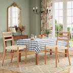 Set di 2 sedie da pranzo in stile fattoria di metà secolo, sedie da sala da pranzo con sedile in corda intrecciata e robusta struttura in metallo