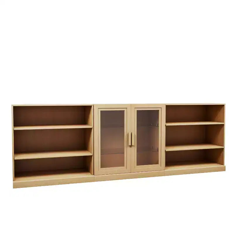 93 Mobili porta-CD/DVD in legno nero con ripiani regolabili e 2 ante in vetro per soggiorno e camera da letto