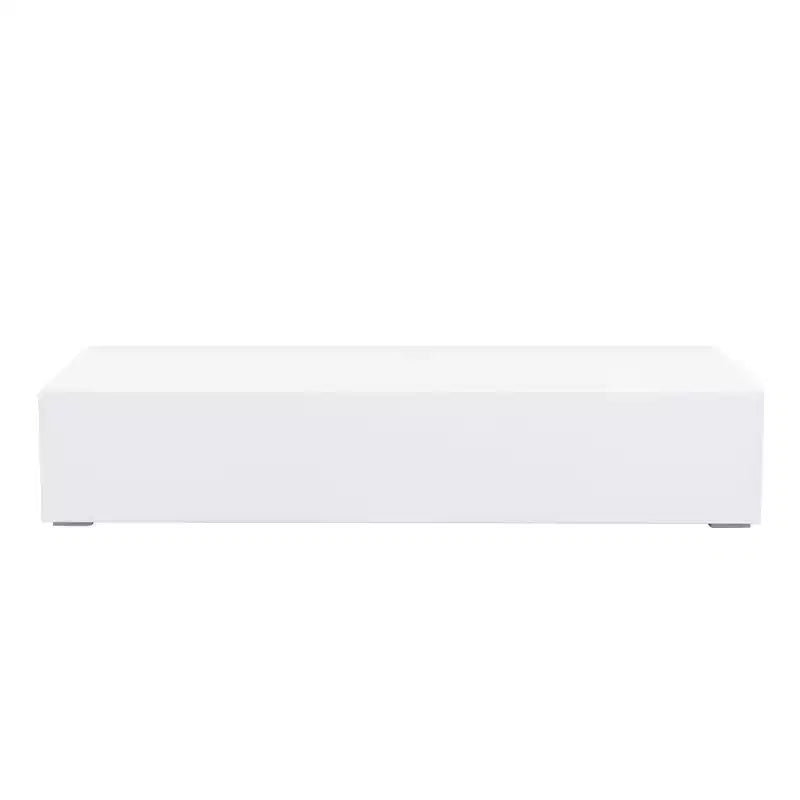 Mobile TV moderno da 63 pollici con ante a scomparsa, mobile porta-dispositivi con contenitore, adatto per soggiorno, bianco