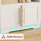 Scaffale da Panettiere Rustico, Supporto per Microonde con Armadietto, Dispensa da Cucina, Mobile Bar per Caffè da Cucina per Spezie, Piatti e Pentole